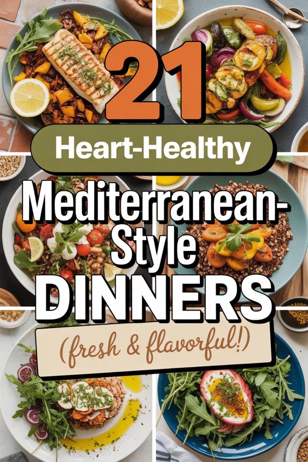 Mediterranean dinner spread