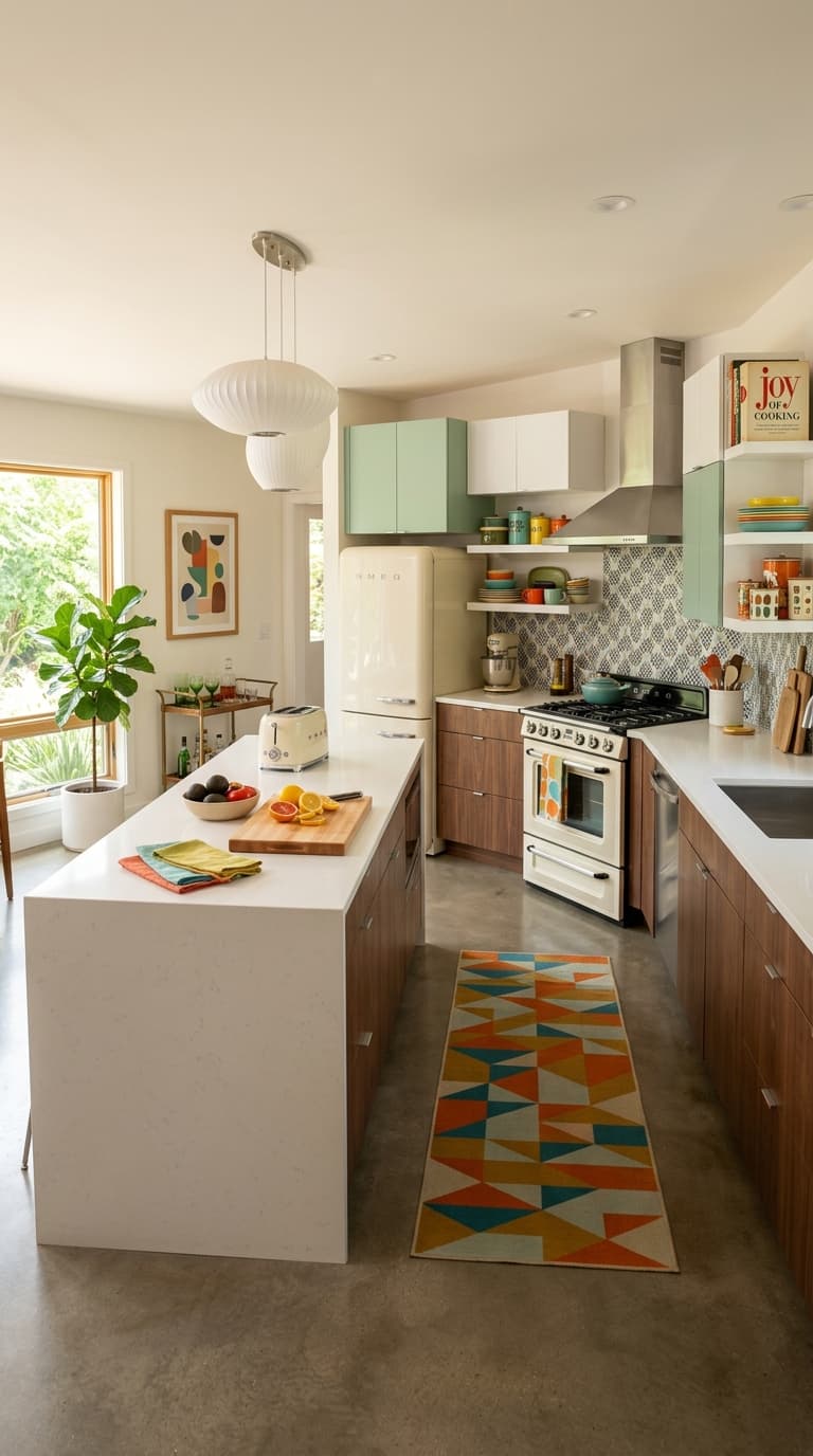 13 Mid Century Modern Kitchen Ideas for a Retro Functional Space