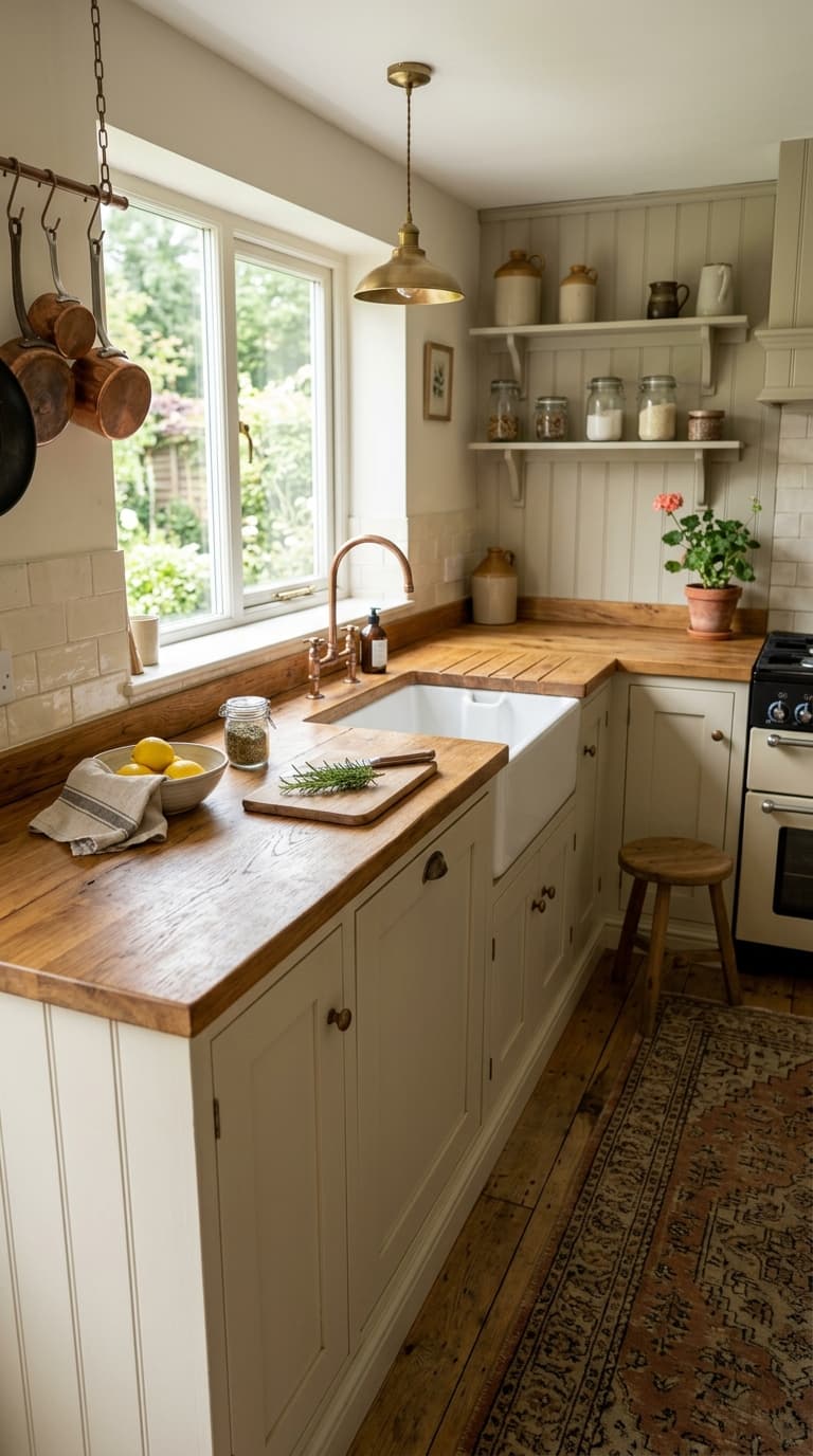 Add Wooden Worktops for Warmth