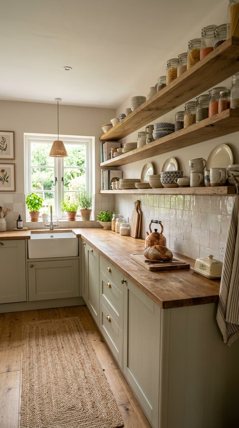 Embrace Open Shelving Instead of Upper Cabinets
