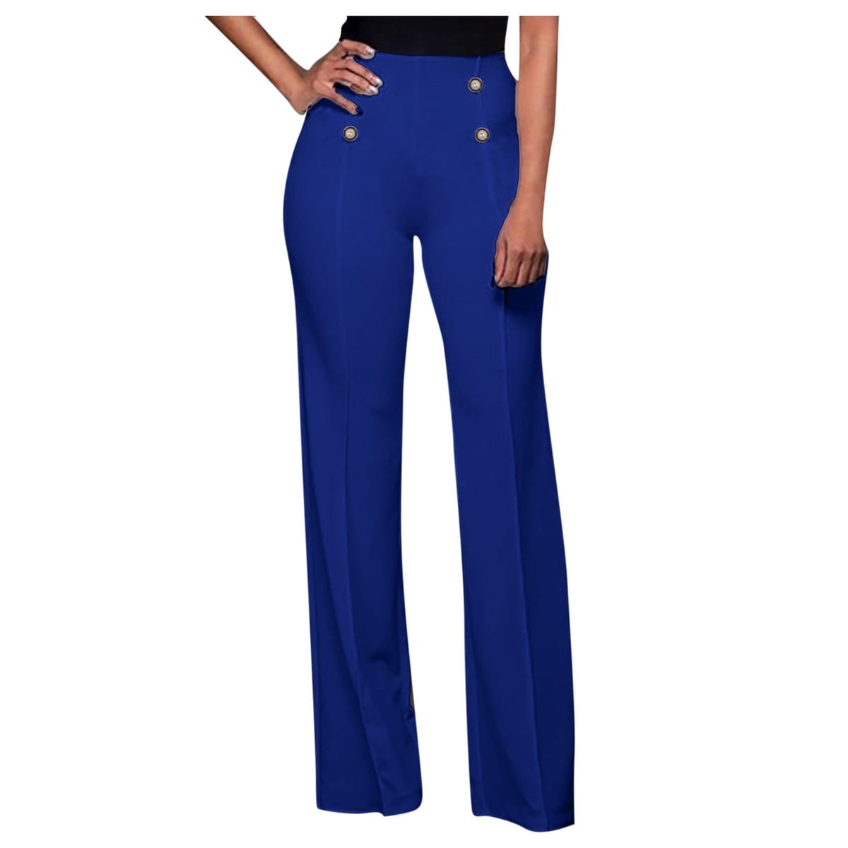 Button-Down Shirt Tucked Into Wide Leg Jeans