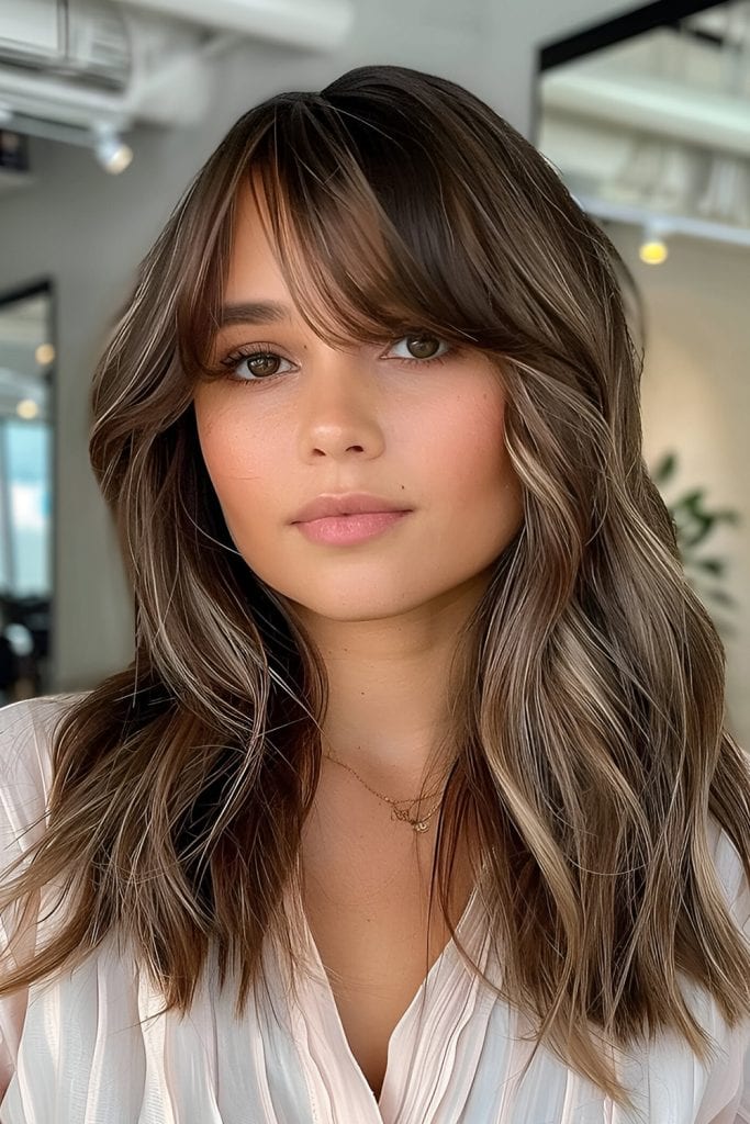 Curtain Bangs With Deep Side Part