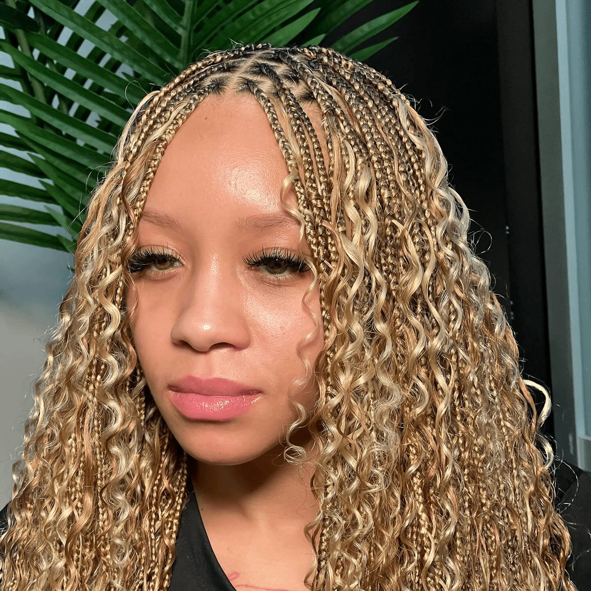 Curtain Bangs With Long Hair and Braids