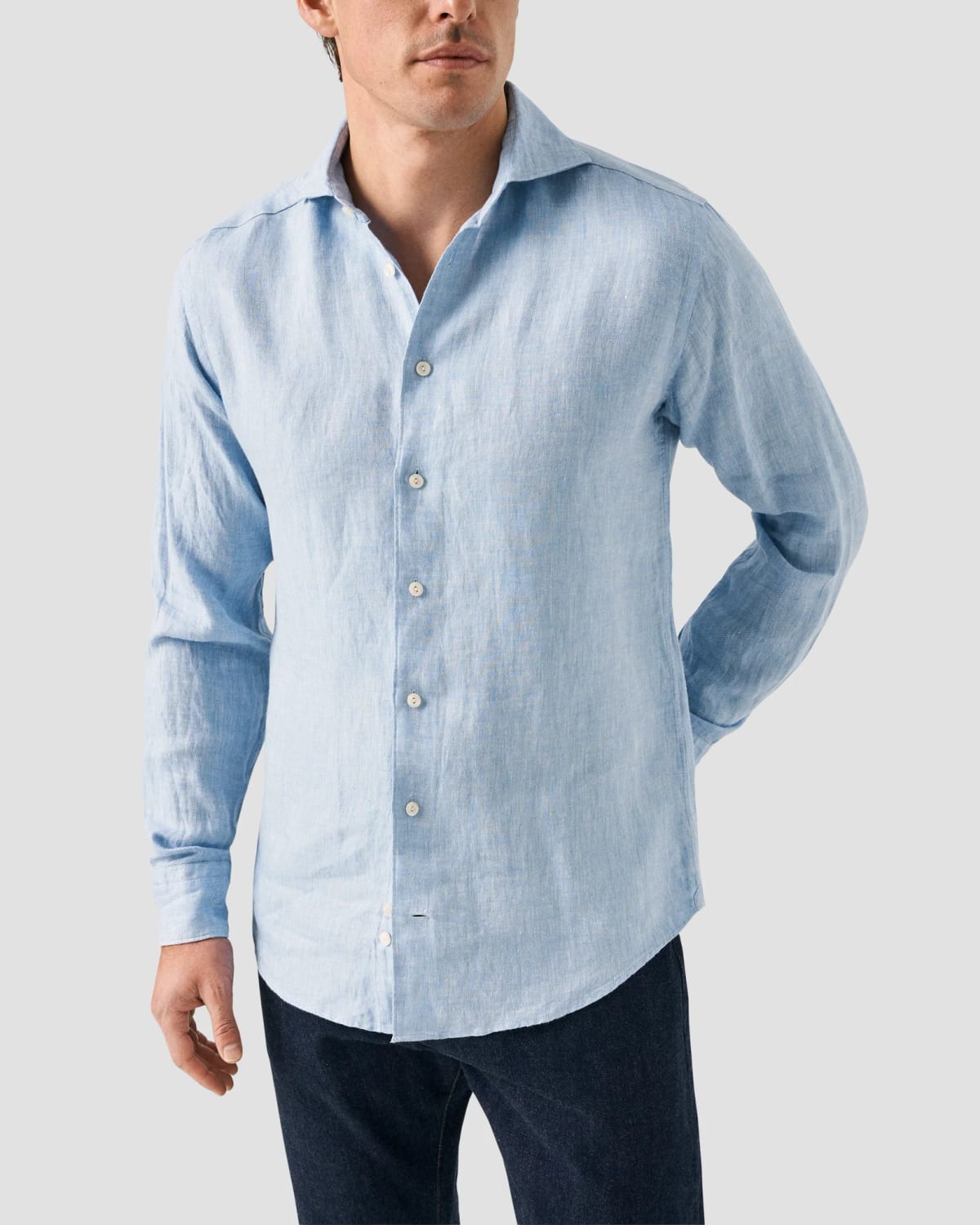 Linen Shirt and Wide Leg Jeans for Summer