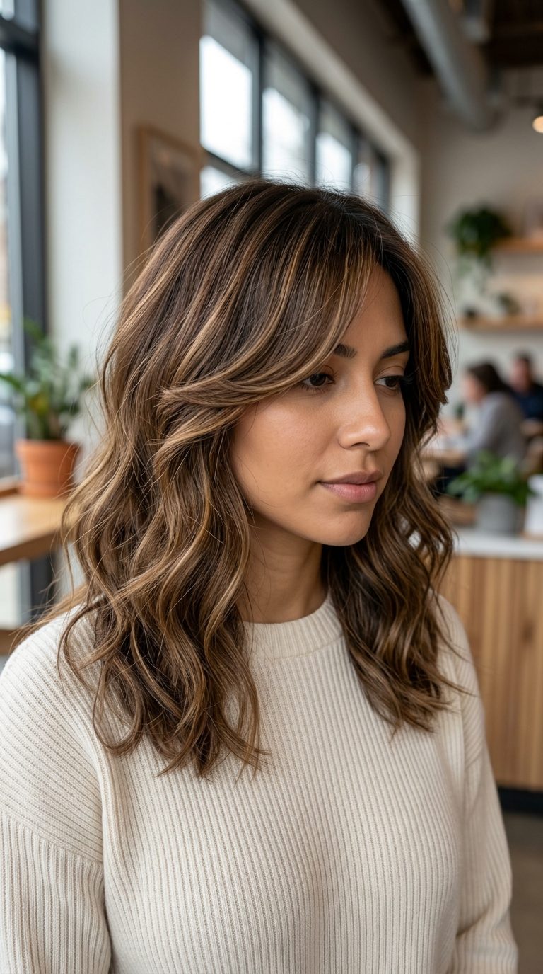 Side-Swept Curtain Bangs
