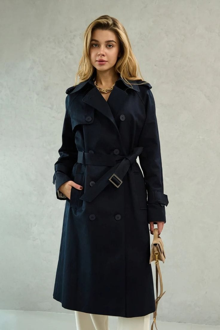 Trench Coat Over Wide Leg Jeans
