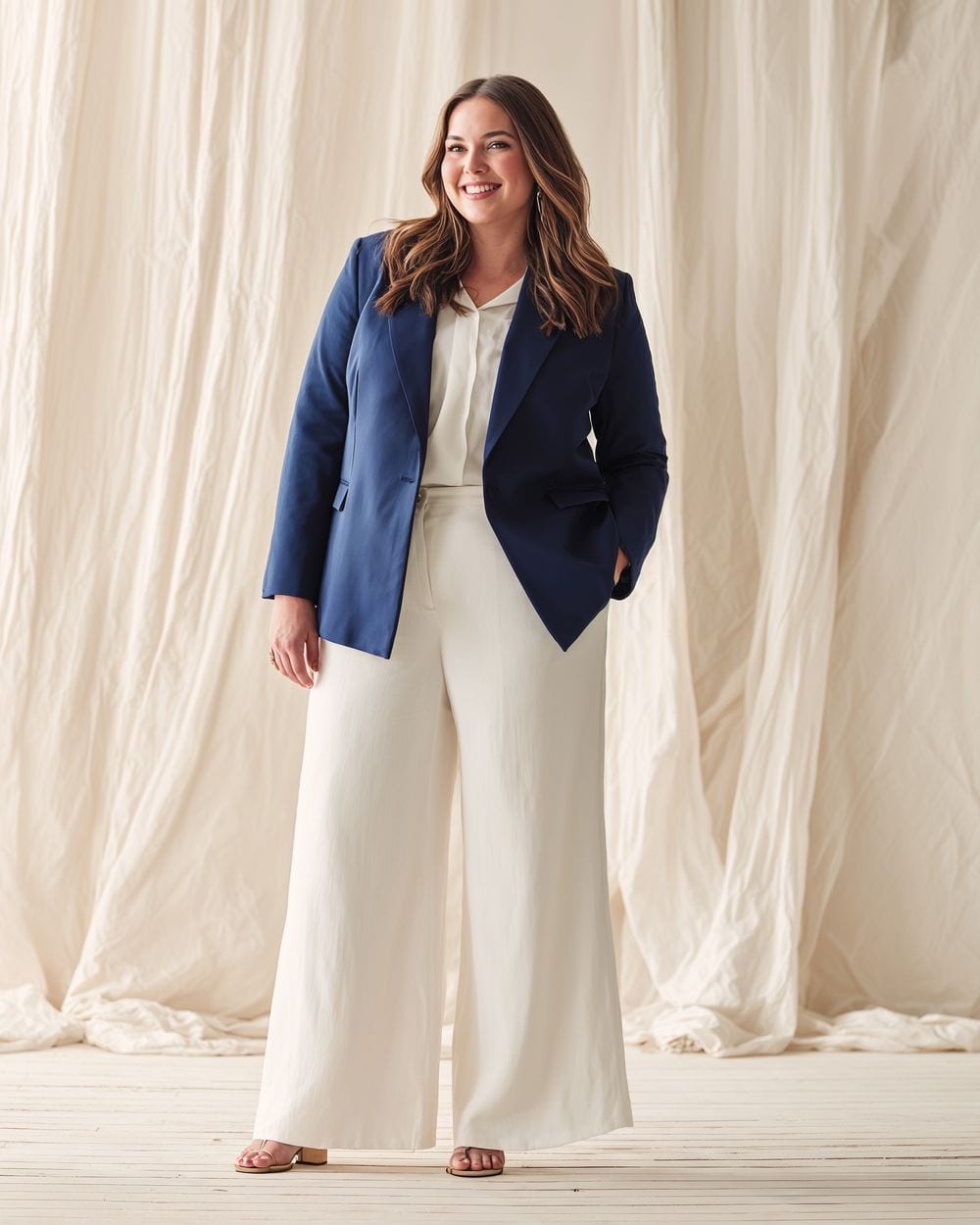 White Blazer for a Clean, Polished Look