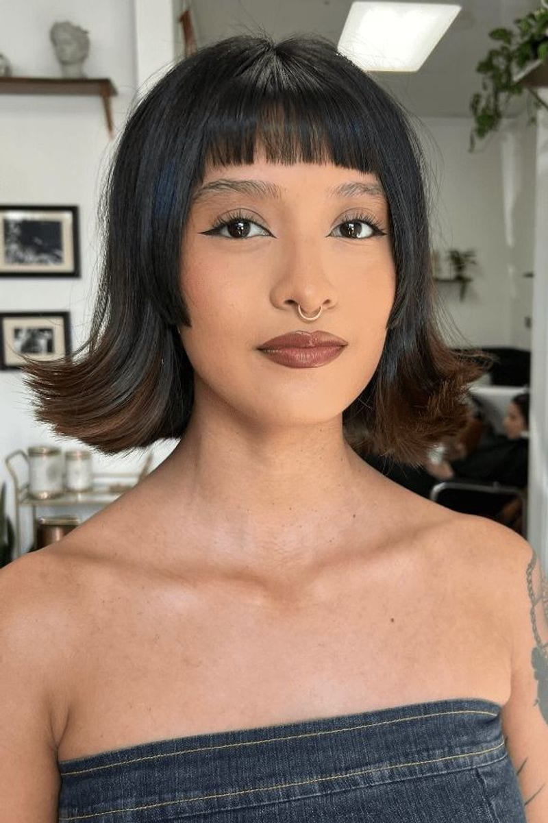 Wispy Micro Curtain Bangs