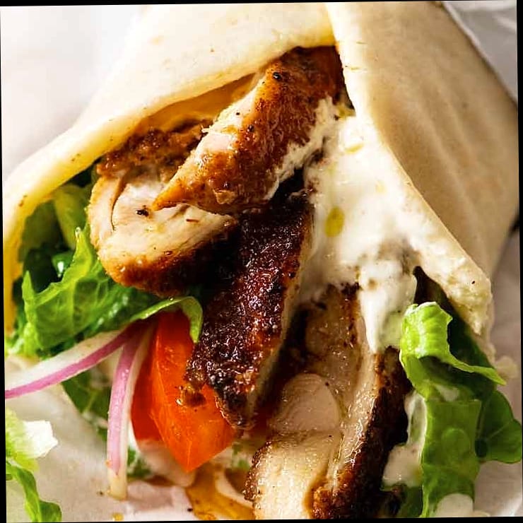 Grilled Chicken Shawarma Salad 82 Grilled Chicken Shawarma Salad