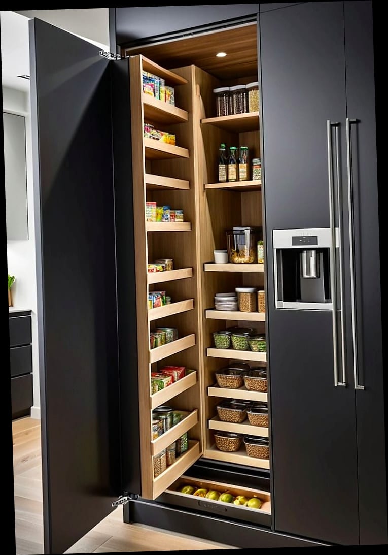 Add a Hidden Pantry or Appliance Garage