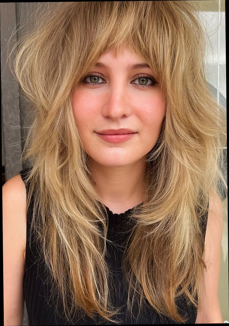 21 Curtain Bangs Hairstyle Ideas That Actually Look Good 14 Blonde Feathered Fringe