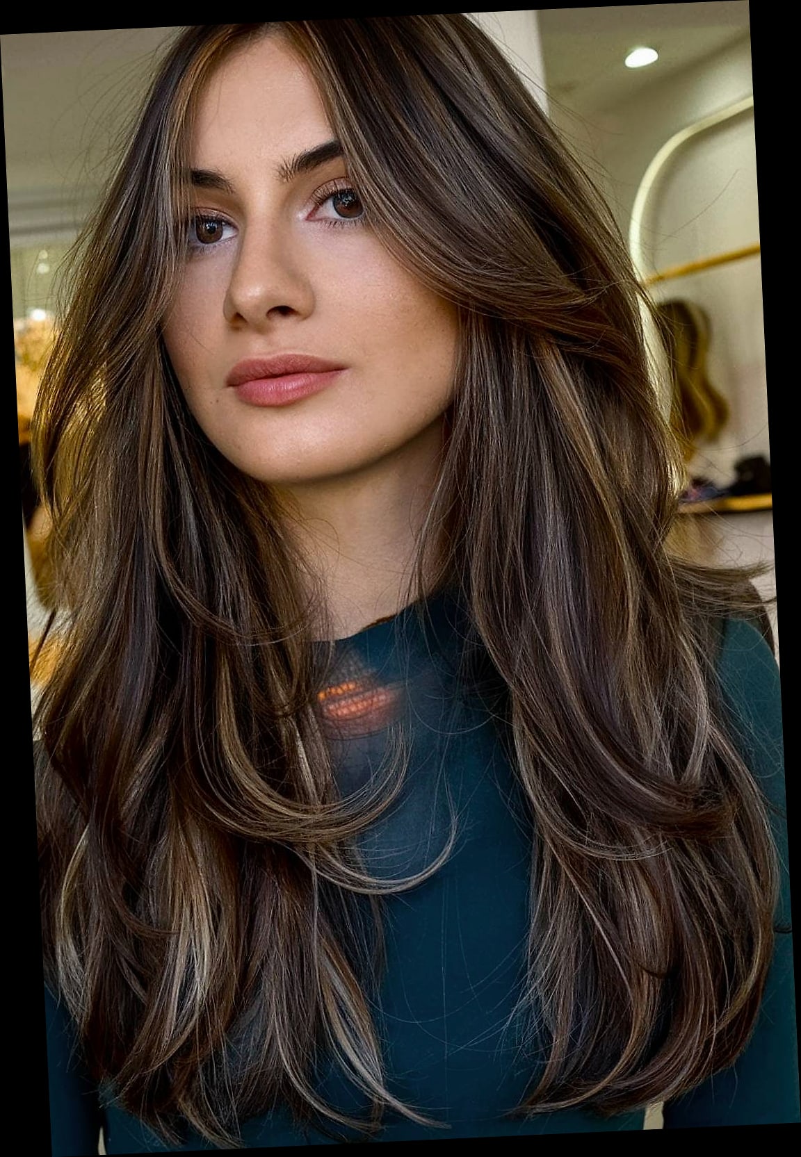21 Curtain Bangs Hairstyle Ideas That Actually Look Good 28 Chic Long Hair with a Middle Part and Curtain Bangs