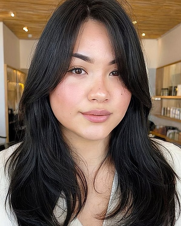 21 Curtain Bangs Hairstyle Ideas That Actually Look Good 11 Classic Long Round Layers