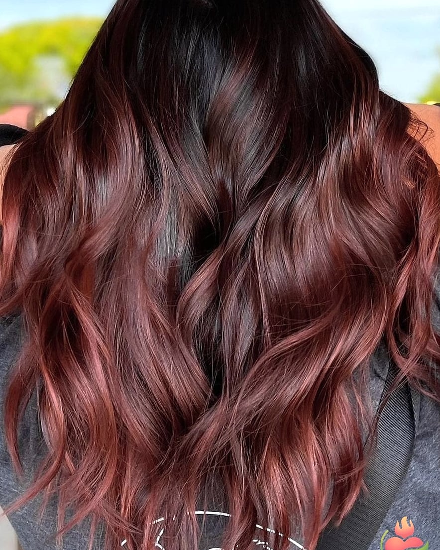 Chocolate Brown Hair: 11 Indulgent Shades To Inspire Your Next Look 8 Dark Chocolate with Red Undertones