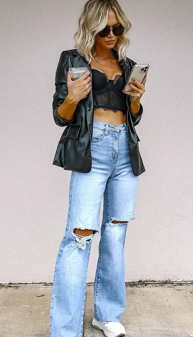 20 Baggy Jeans Outfits That Look Effortlessly Cool 13 Date Night Baggy Jeans Outfit