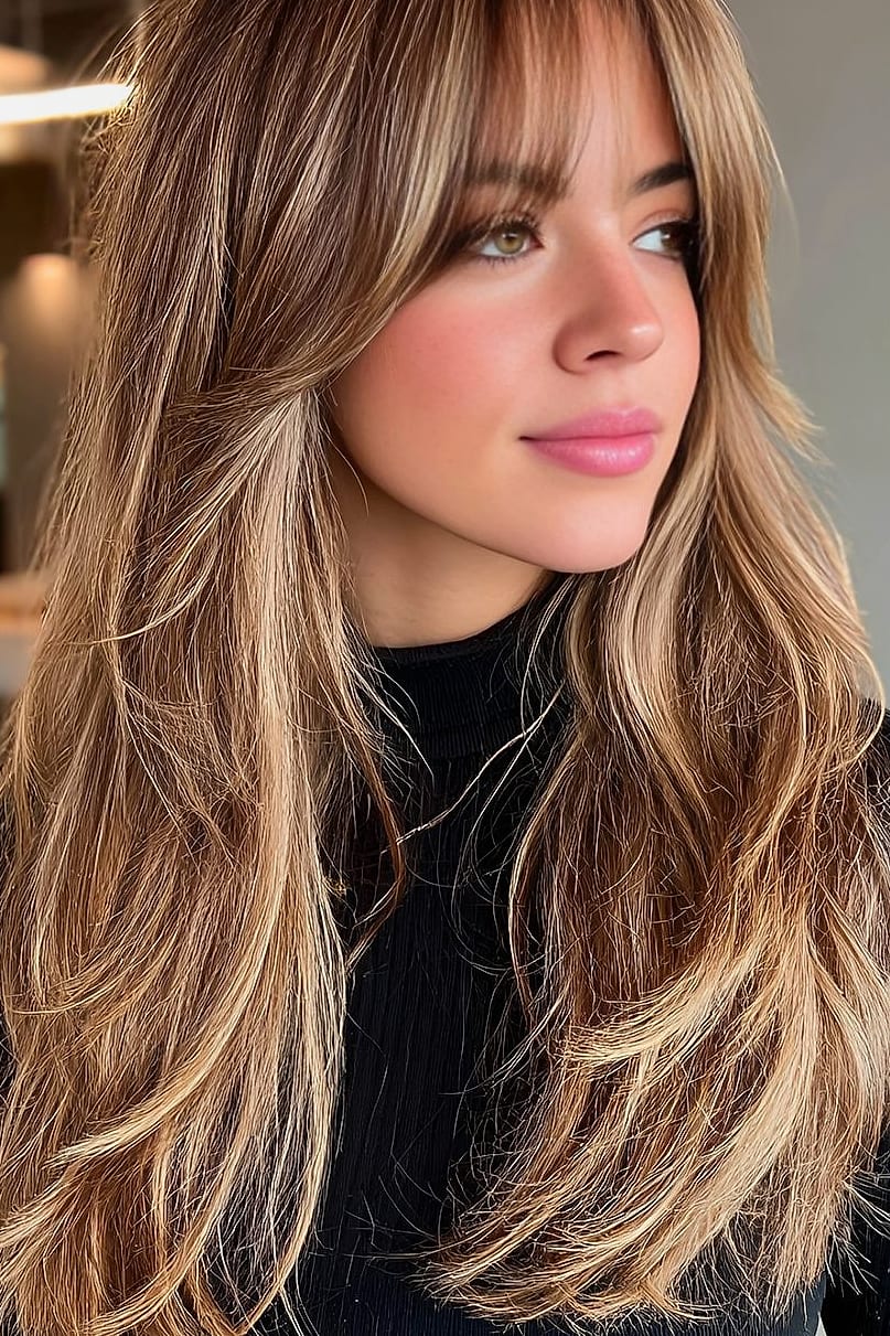 21 Curtain Bangs Hairstyle Ideas That Actually Look Good 22 Gorgeous Long Curtain Bangs on Mid-Length Hair