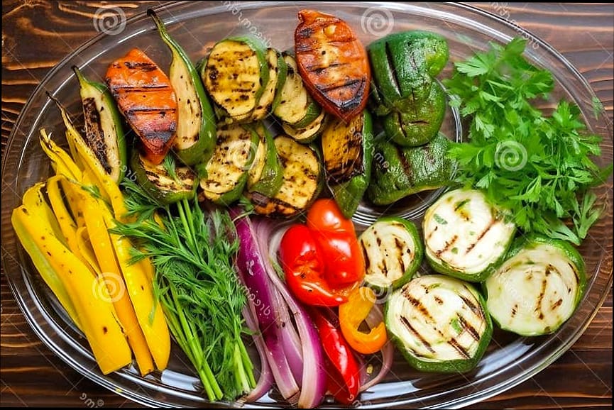 Grilled Veggie Platter With Hummus 3 Ingredients You'll Need