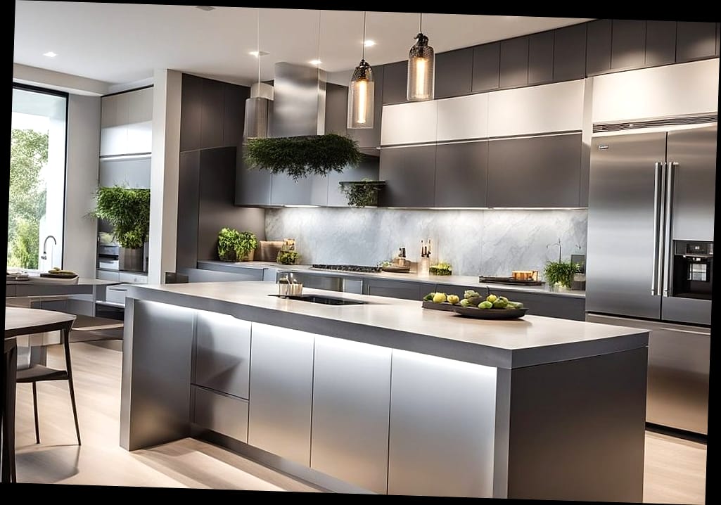 Install a Waterfall Kitchen Island