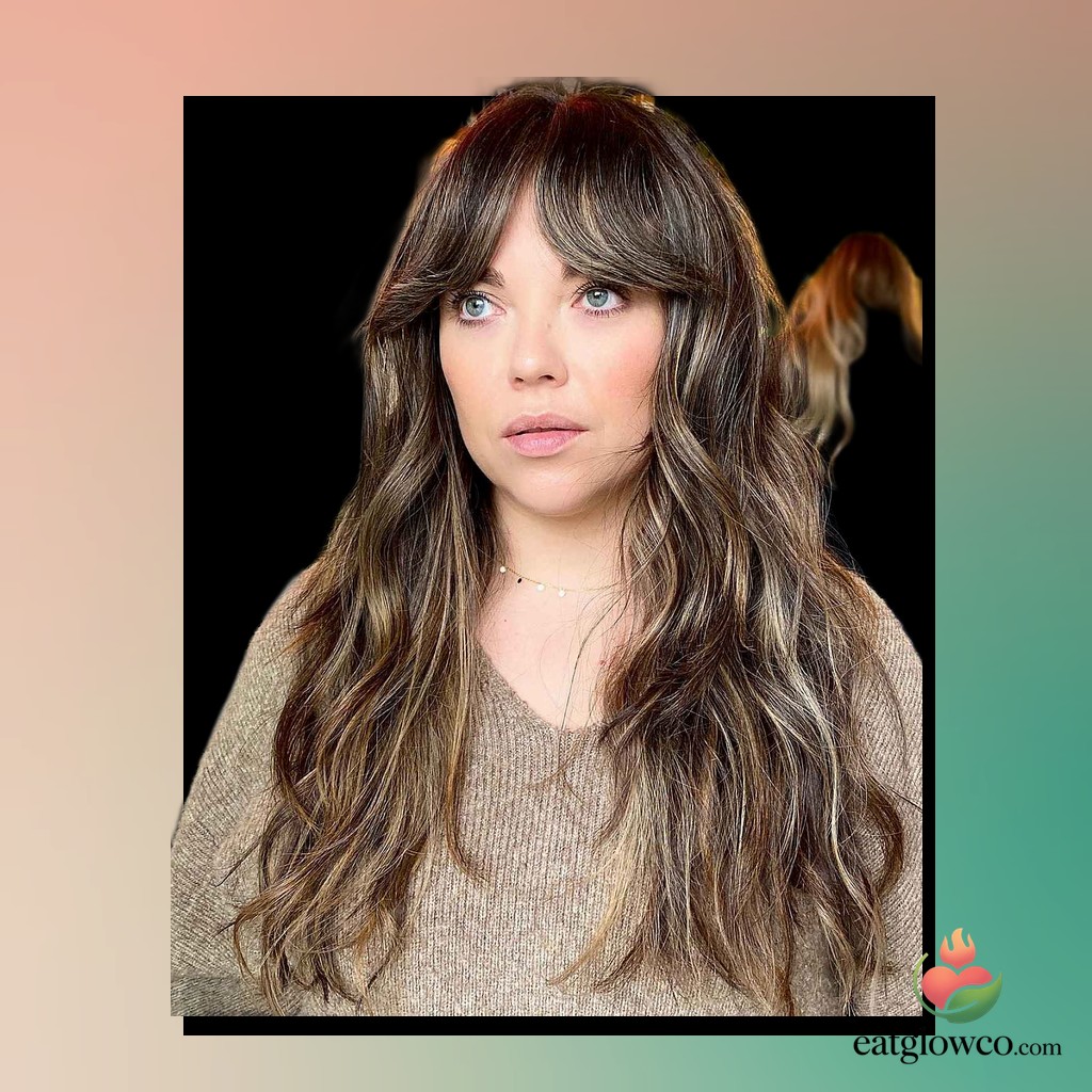 7 Curtain Bangs With Long Hair Ideas You Need To See 23 Long Sun-Kissed Hair with Bardot Bangs