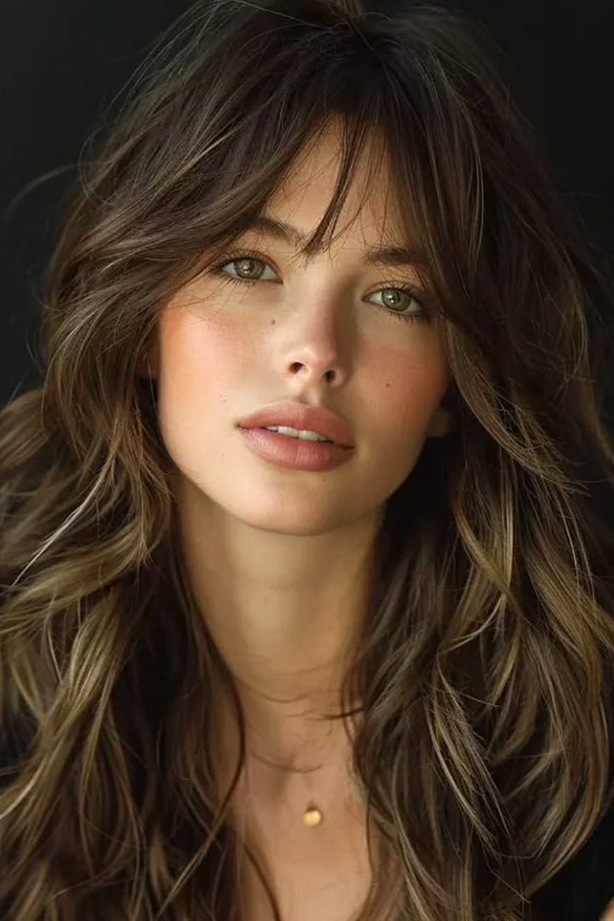 21 Curtain Bangs Hairstyle Ideas That Actually Look Good 10 Naturally Salt-and-Pepper Medium Haircut