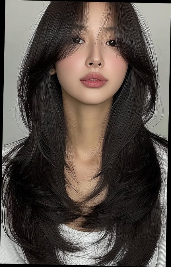 21 Curtain Bangs Hairstyle Ideas That Actually Look Good 12 Seamless Layers and Balayage