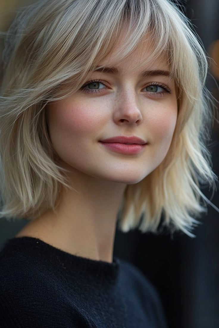 21 Curtain Bangs Hairstyle Ideas That Actually Look Good 16 Short Fluffy Blonde Hair