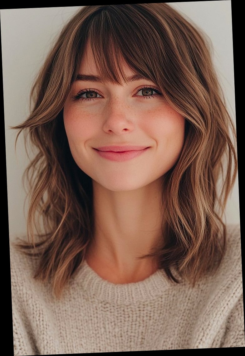 21 Curtain Bangs Hairstyle Ideas That Actually Look Good 25 Shoulder-Grazing Long Shaggy Curtain Bangs