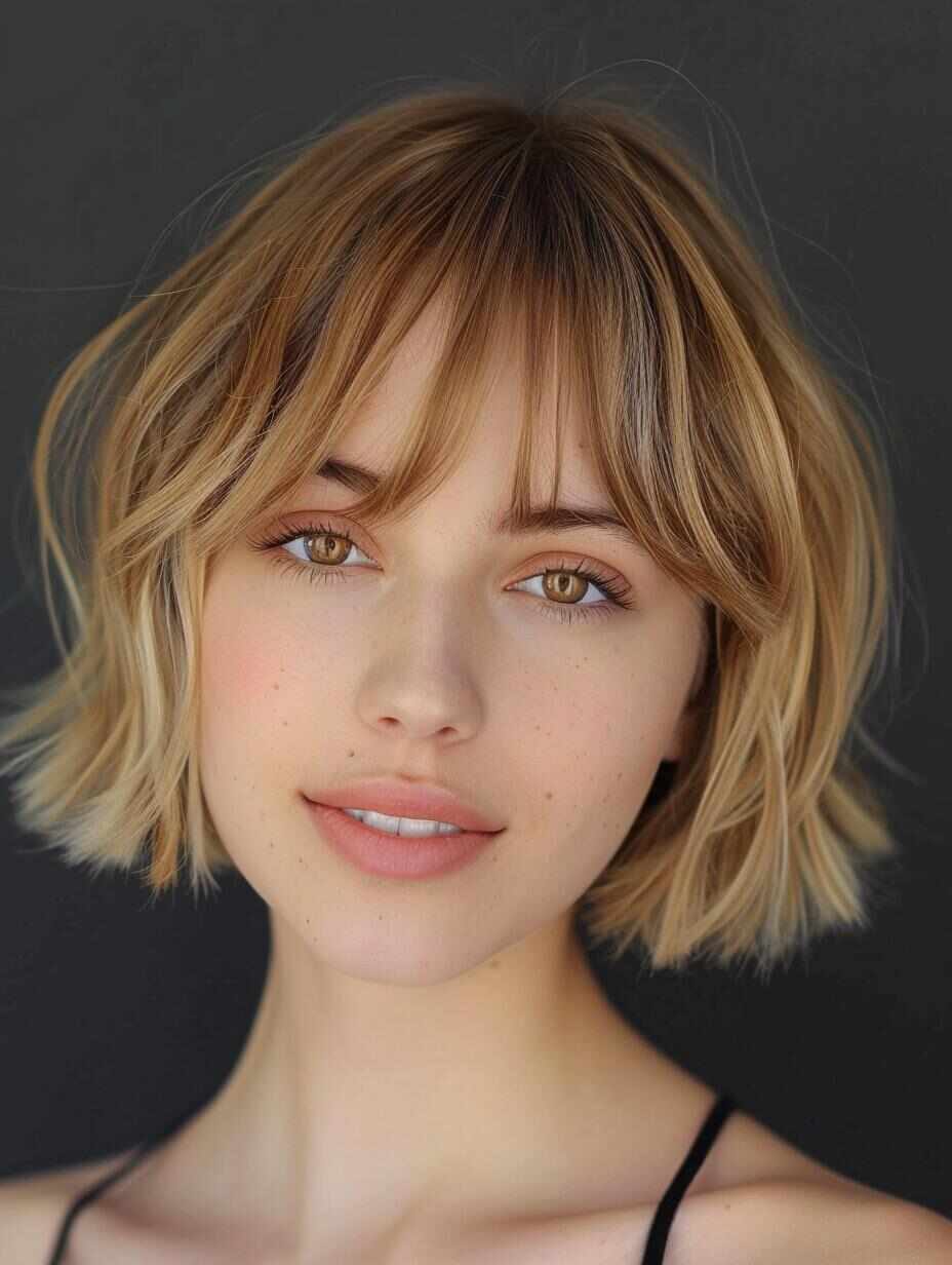Classic Short Curtain Bangs