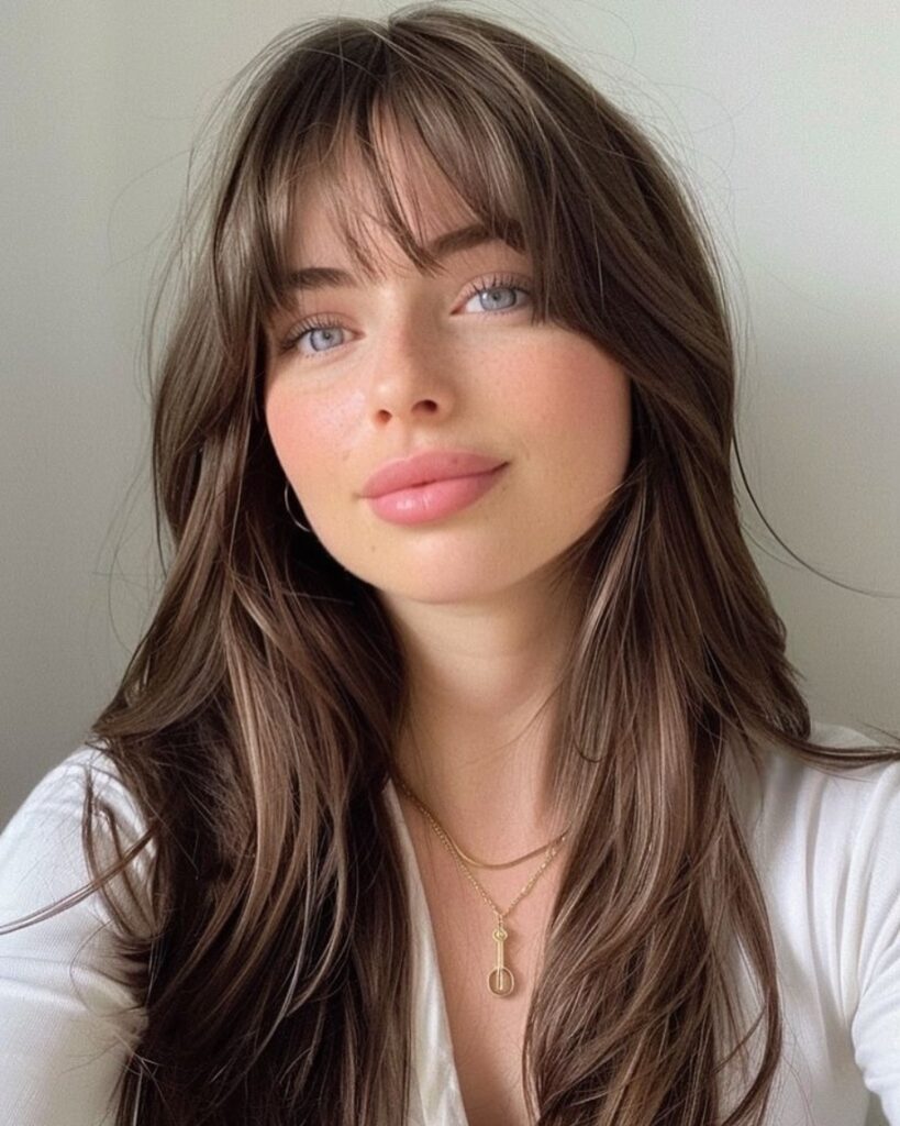 Eyebrow-Skimming Curtain Bangs